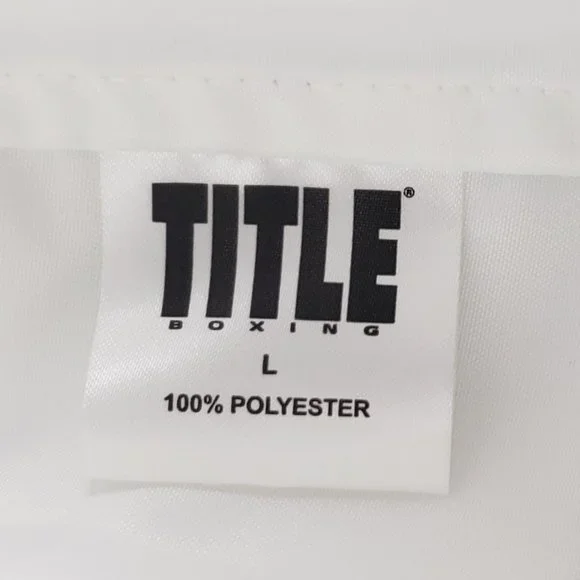 Title White Satin Boxing Trunks Large NWOT for Men - Picture 2 of 4